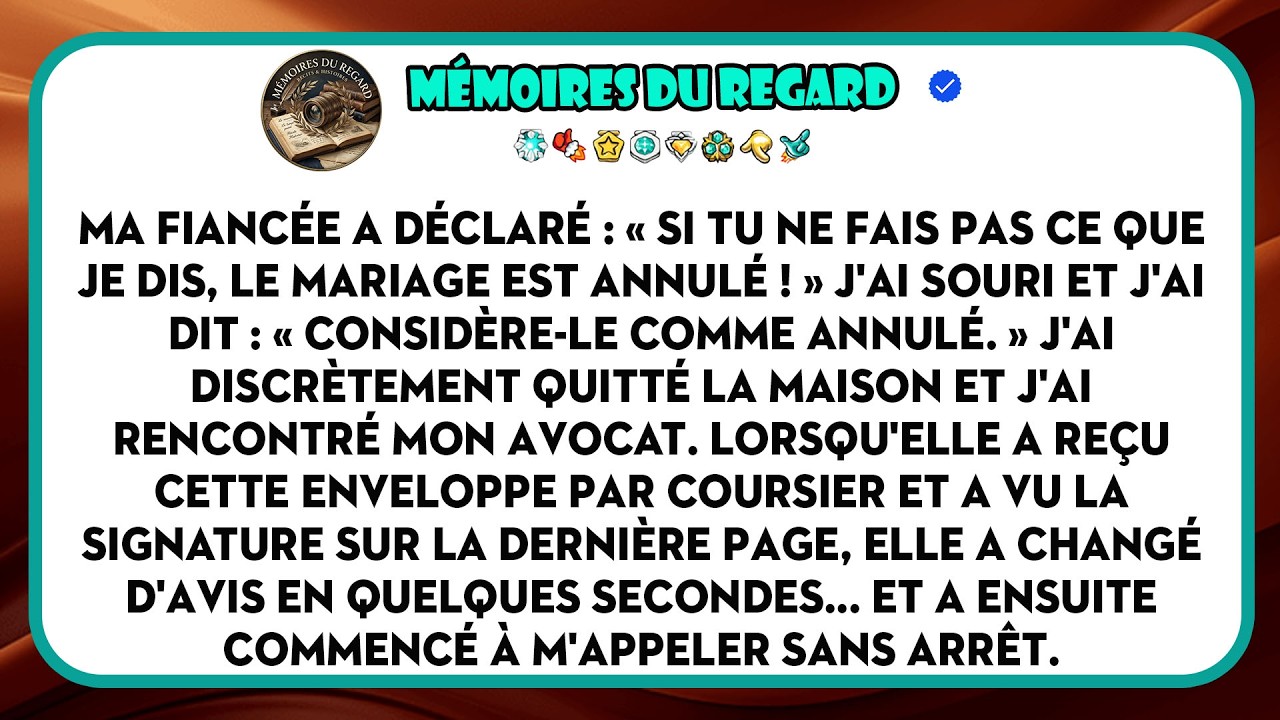 J’étais épuisé après des semaines à dormir quatre heures par nuit, et j’ai demandé à ma fiancée si on pouvait reporter le déjeuner avec ses parents. Elle s’est figée, m’a regardé dans le miroir et...