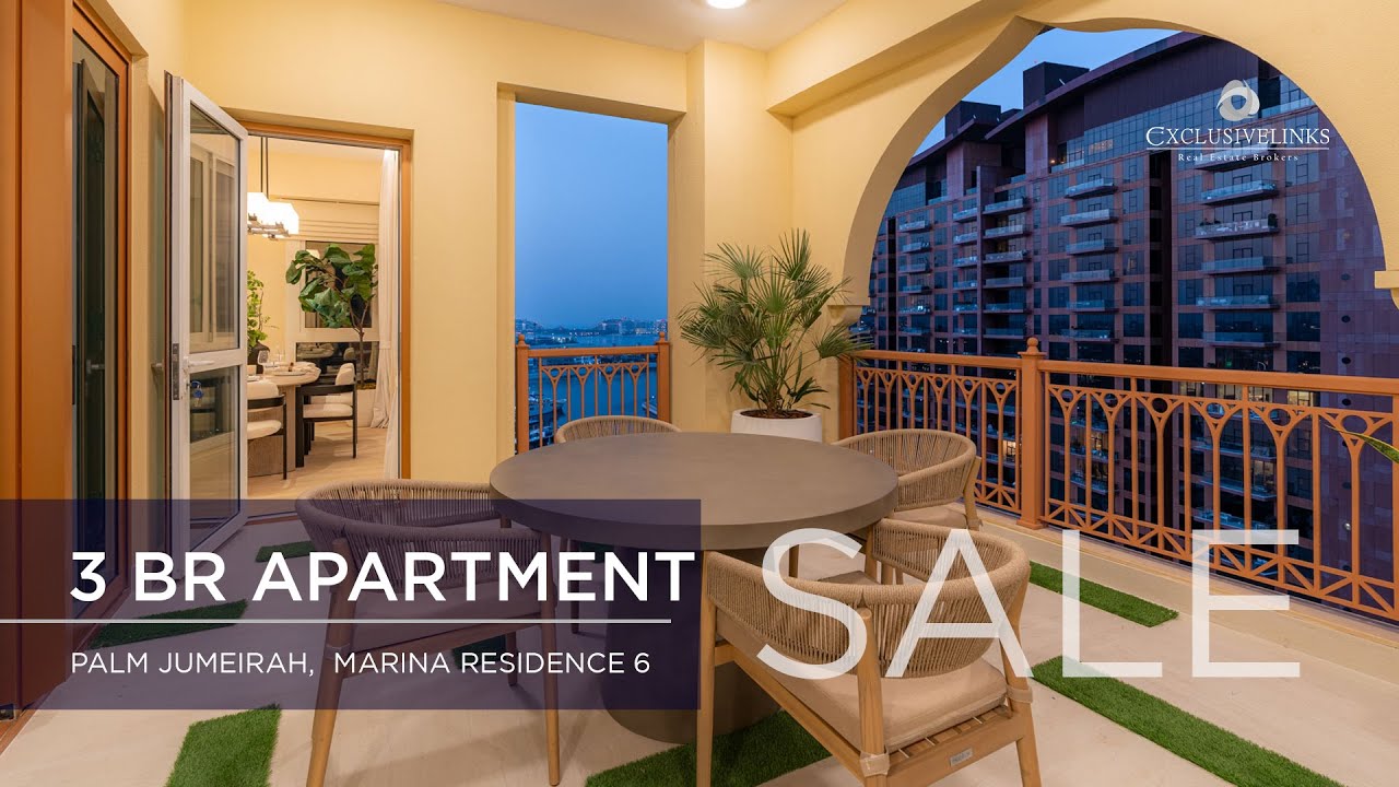 Bespoke Fully Renovated 3-Bedroom | Turnkey Luxury in Marina Residences 6, Palm Jumeirah