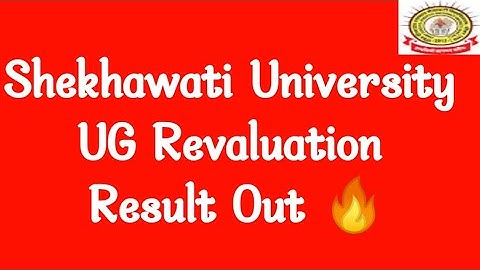 Shekhawati University Revaluation Result #shekhawati_university_Revaluation_Result #pdusunews