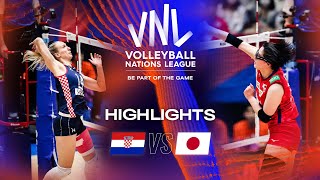 🇭🇷 CRO vs. 🇯🇵 JPN - Highlights Week 1 | Women's VNL 2023