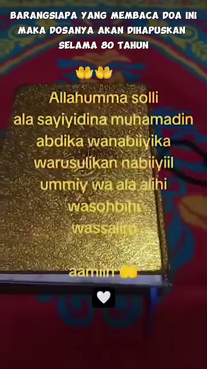 Baca doa ini akan dihapuskan dosanya selama 80 tahun