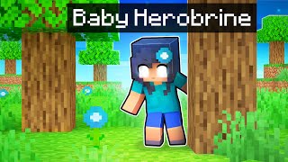 Transforming Into Baby HEROBRINE!