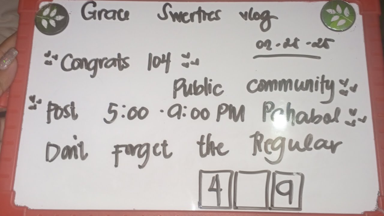 CONGRATS 104_PUBLIC COMMUNITY POST_5:00-9:00PM PAHABOL ...