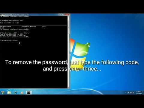 How to manage User accounts using command prompt