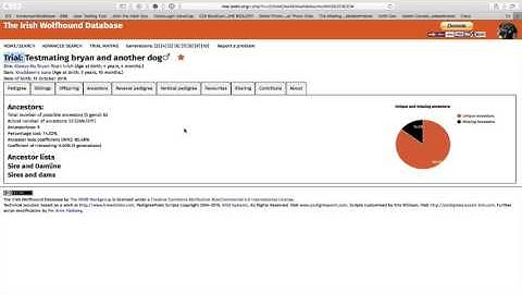 Creating a trial mating in iwdb.org