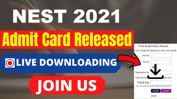 NEST 2021 Admit Card (Released) – Download NISER NEST 2021 Hall Ticket Here
