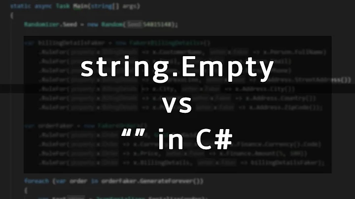 Is string.Empty actually better than "" in C#?
