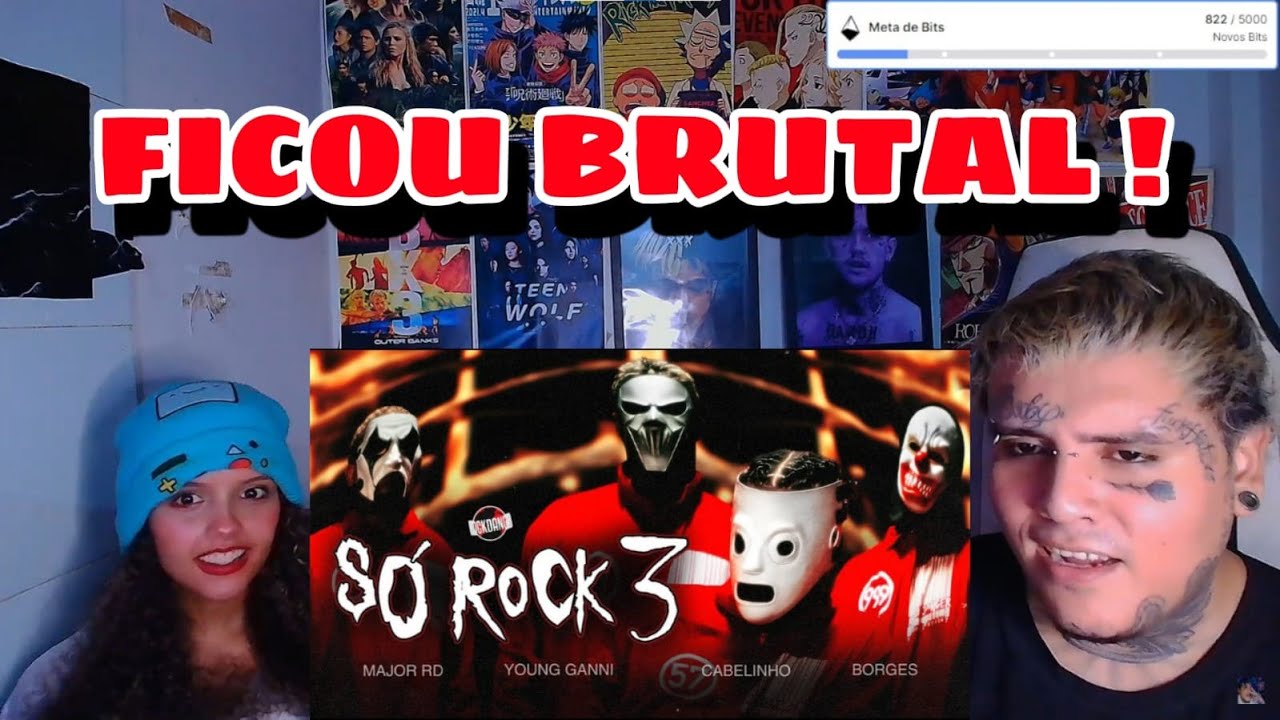 CASAL REAGINDO A SÓ ROCK 3 - Major RD, Young Ganni, MC Cabelinho, Borges (prod. meLLo)