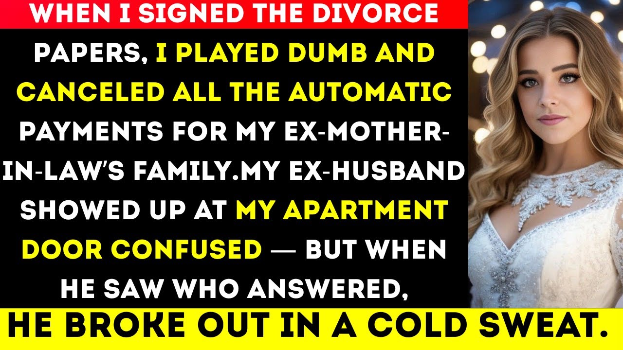 After signing the divorce papers, I pretended not to know anything and canceled all the automatic