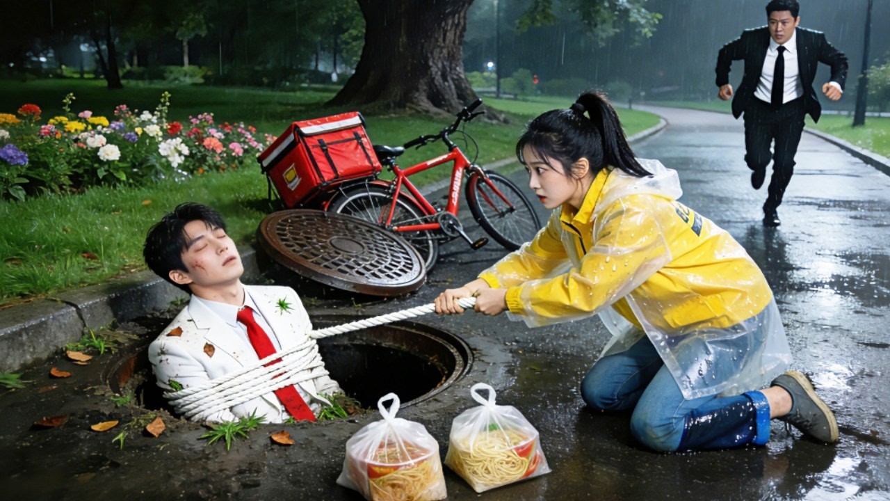 산속에서 길을 잃었다! 배달하는 가난한 소녀가 우연히 우물에 빠진 가난한 거지를 구했다! 뜻밖에도 그는 쫓기고 있던 CEO였다! 사랑!#drama