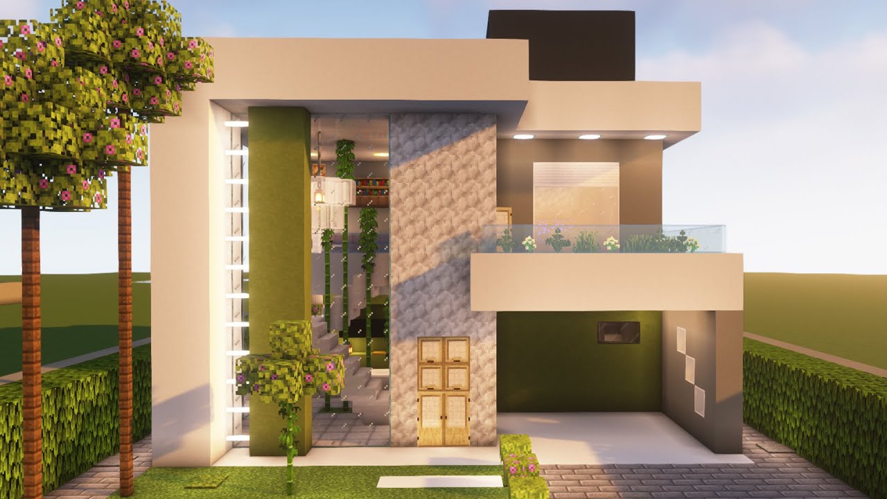 Minecraft Tutorial - Casa Moderna Completa •MANYACRAFT• 