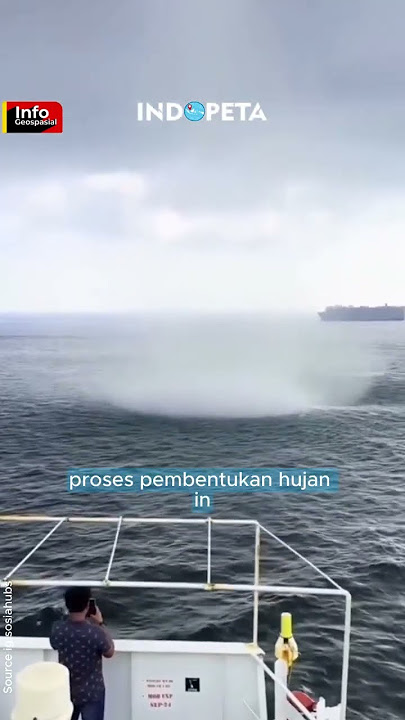 When clouds draw steam from sea water to make rain