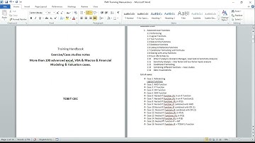 Introduction to Advanced Excel & Financial Modelling