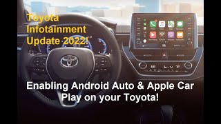 How to Connect & Use Android Auto & Apple Car Play in Your Toyota - 2022 Infotainment Update by Clint's Tech Tips 182 views 2 years ago 1 minute, 43 seconds