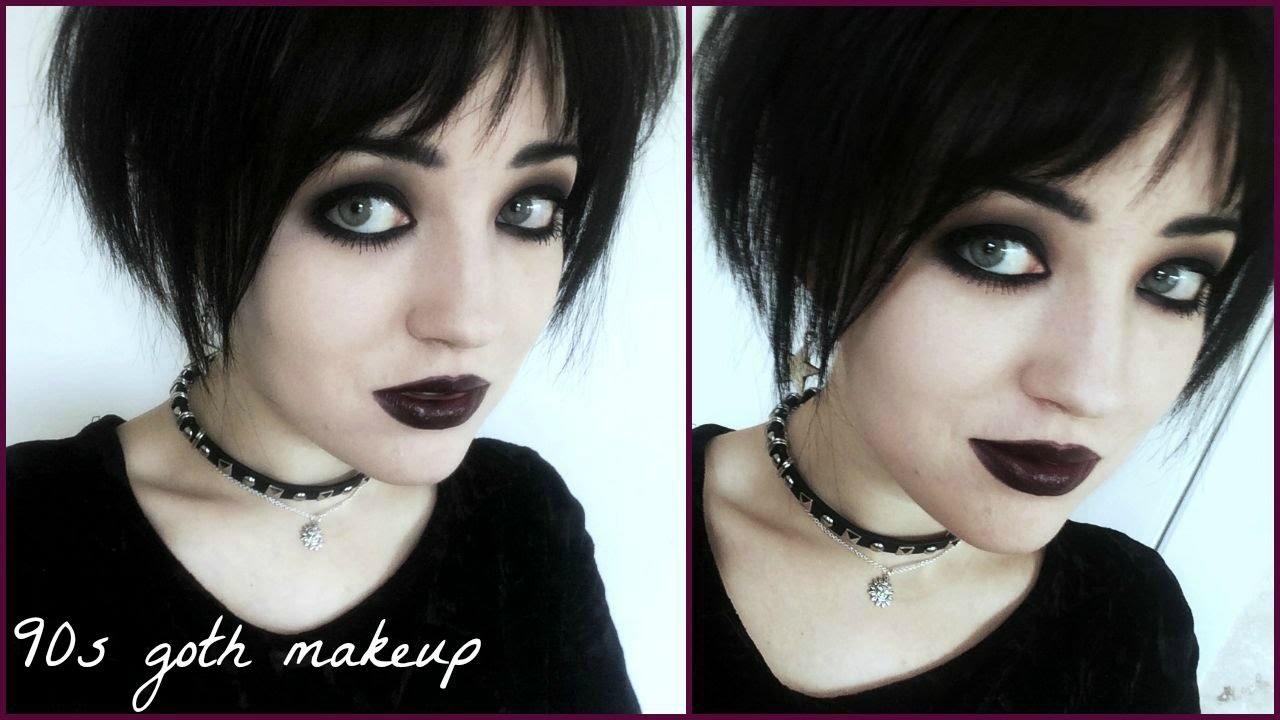 90s Goth Makeup Tutorial - YouTube