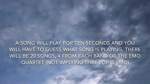 Guess The Emo Song In Reverse (P!ATD,FOB,MCR,TØP)