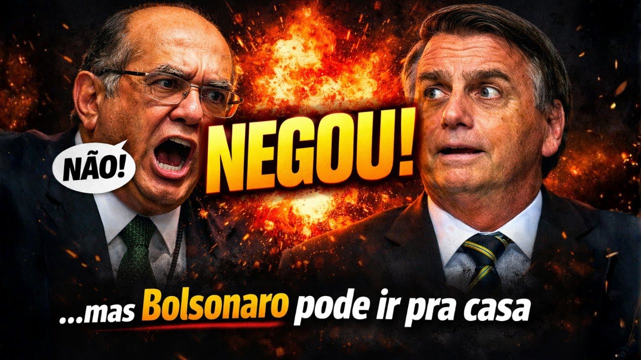 🔥 Gilmar negou… mas Bolsonaro pode ir pra casa