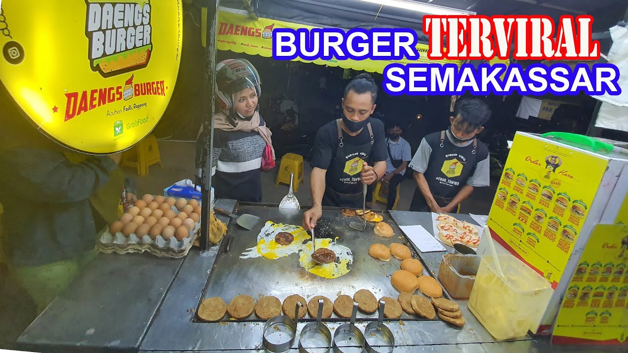 BURGER VIRAL MAKASSAR BURGER DAENG MAKASSAR, MURAH, ENAK DAN