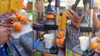 Satisfying Orange Juice Making | Bangladeshi Street Food