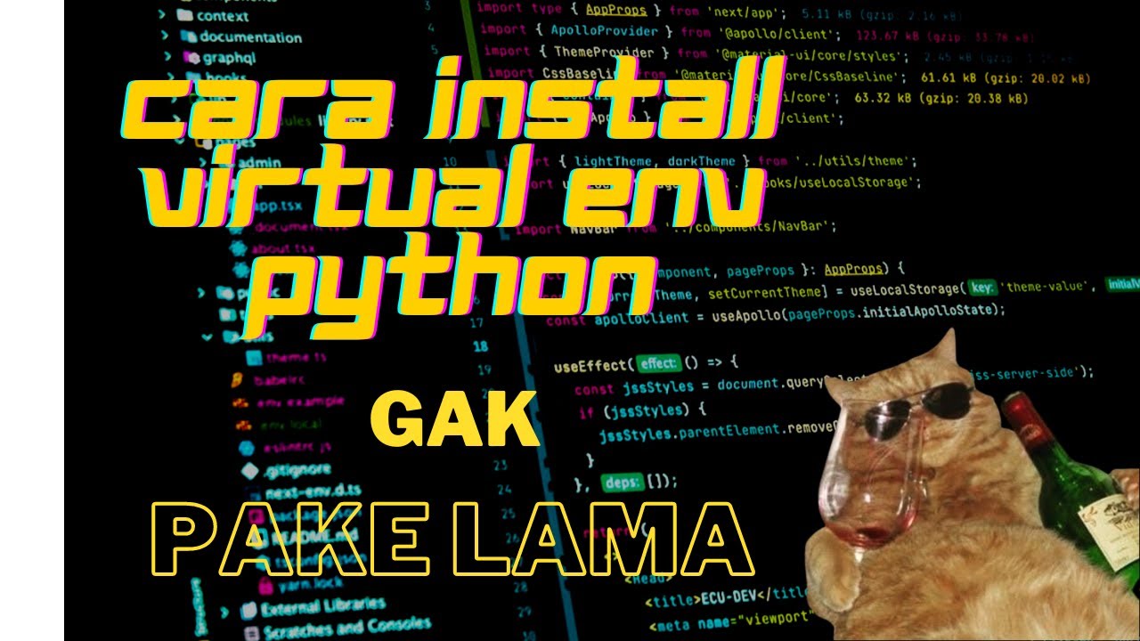 Pasang Virtual Environment PYTHON Di Windows 11 2022 GAK PAKE LAMA Pasang virtual environment python di windows 11 2022 gak pake lama
