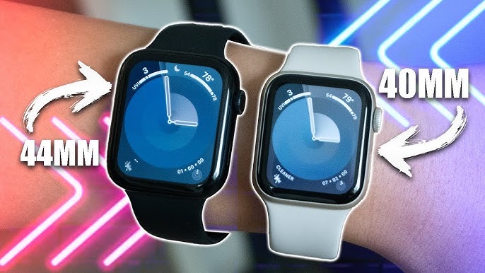 Apple Watch SE 2 - Size Comparison on Wrist! (40mm vs 44mm) - YouTube