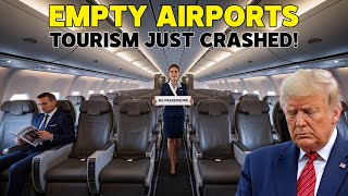 U.S. Airports EMPTY After Trump’s Tariffs — Travelers RUSH to China, Canada, Dubai &amp; Singapore!