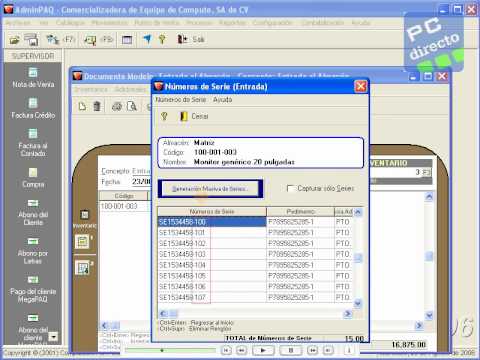1 adminpaq series pedimentos y lotes avi youtube inventario fisico