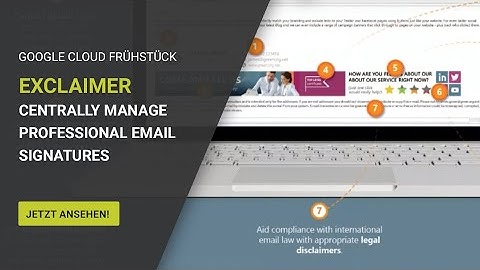 Centrally manage professional email (Gmail) signatures for all Google G Suite users with exclaimer
