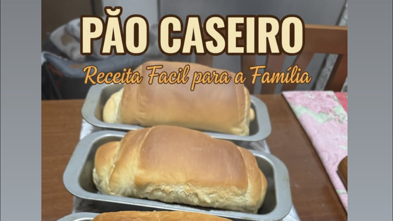 Pão caseiro fácil e com ingredientes que você tem aí na sua casa! 