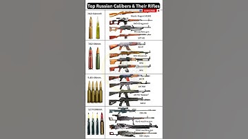 Main Russian Military Calibers & Their Rifles #shorts