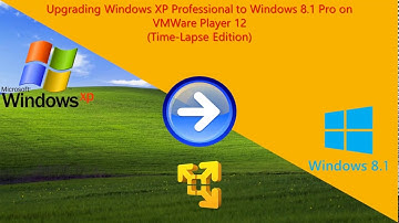 Upgrading Windows XP Professional to Windows 8.1 Pro on VMWare Player 12 (Time-Lapse Edition)