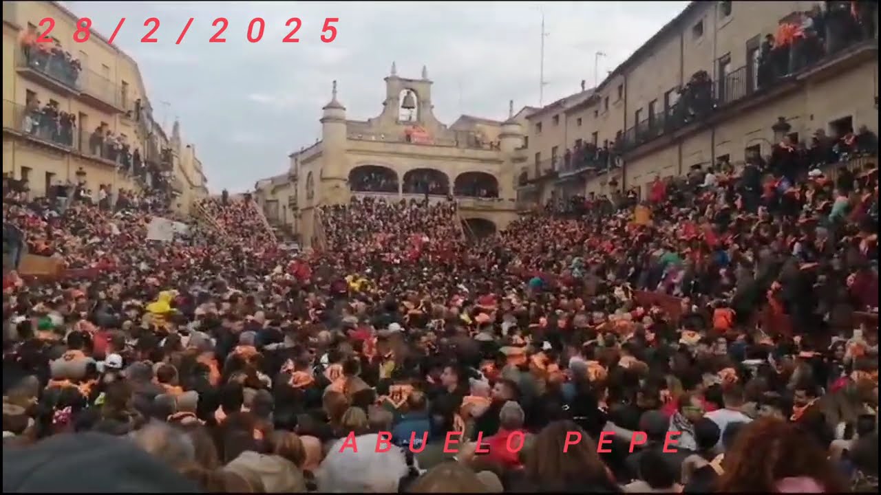 Ciudad Rodrigo, chupinazo, comienzó del carnaval del toro, 2025