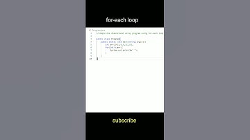 for each loop in Java #code #java #programming #developers #shortsvideo #website #reels #shorts