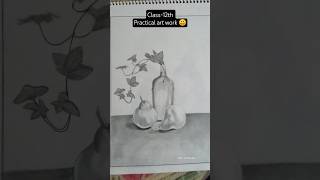 class 12th practical art work ✍️❤️‍🔥#viralart #practical #artwork #portraitfeed #viralart #drawing