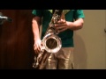 Demo: Cannonball Hotspur tenor sax + JodyJazz JET mouthpiece &amp; Fat Neck