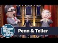 Penn & Teller Pull Off Their "Flates" Card Trick Rocking Inflatable Suits