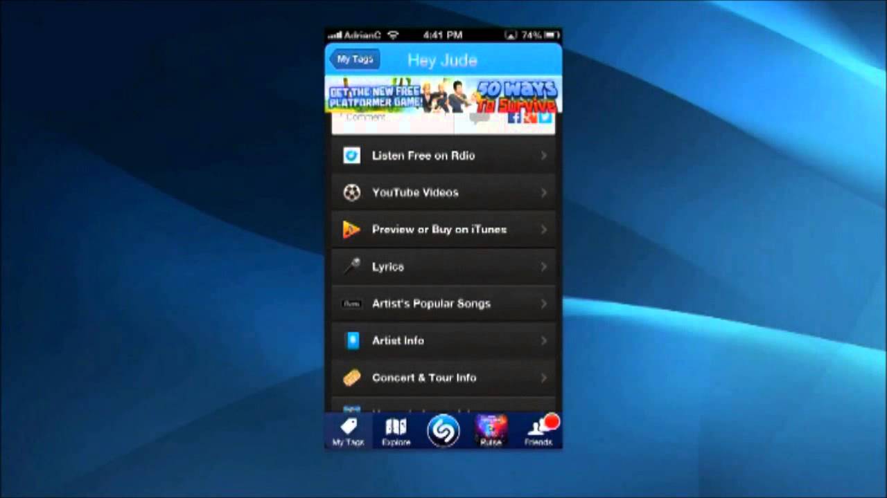 Программа Shazam для android