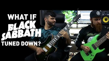 What If Black Sabbath Tuned Down? (8 String Guitar Black Sabbath Guitar Riff Compilation)