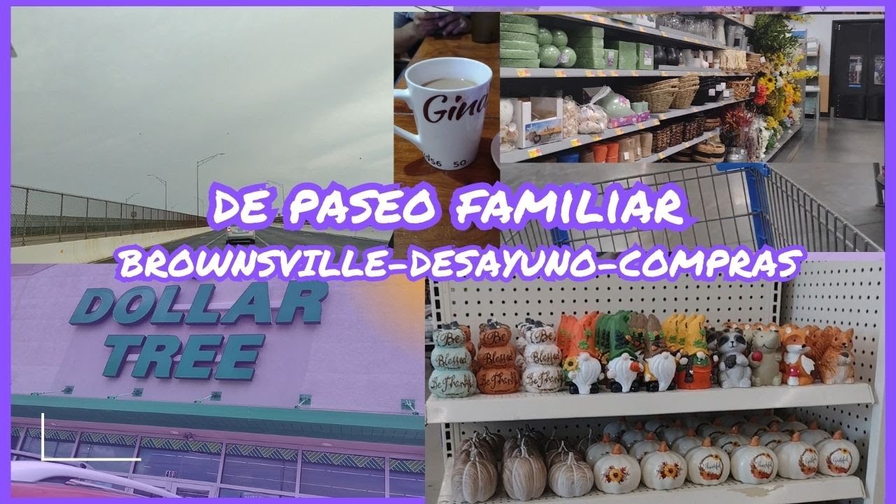 Paseo por las tiendas de de Walmart y dollar tree en Brownsville YouTube