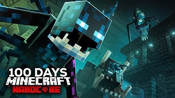 I Survived 100 Days in a Sculk Infected World in Hardcore Minecraft