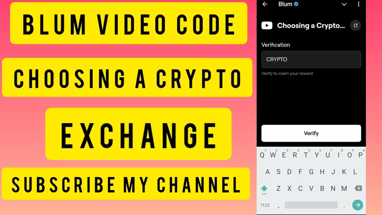 CHOOSING A CRYPTO EXCHANGE Verfication code blum 5 November today | Blum Video Code Today |