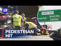 Pedestrian stuck by car in Bexley | 9 News Australia