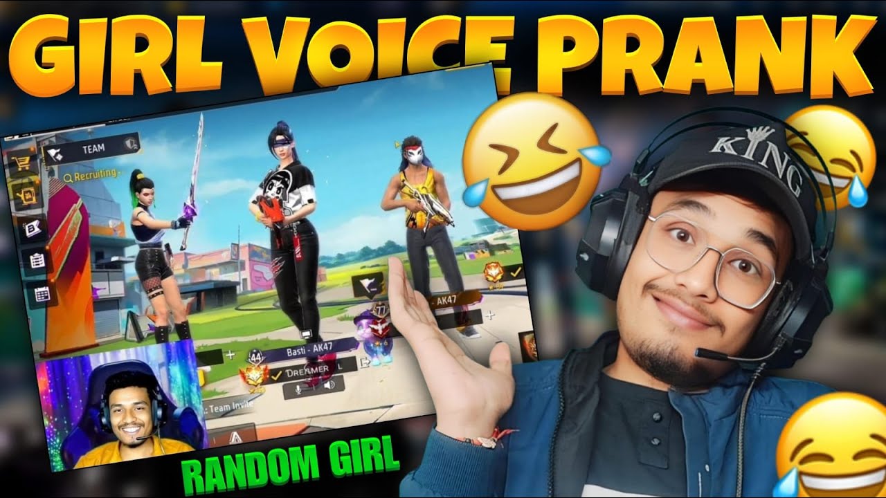 GIRL VOICE PRANK FREE FIRE | लड़की हो गई पागल | DREAMER LIVE - YouTube