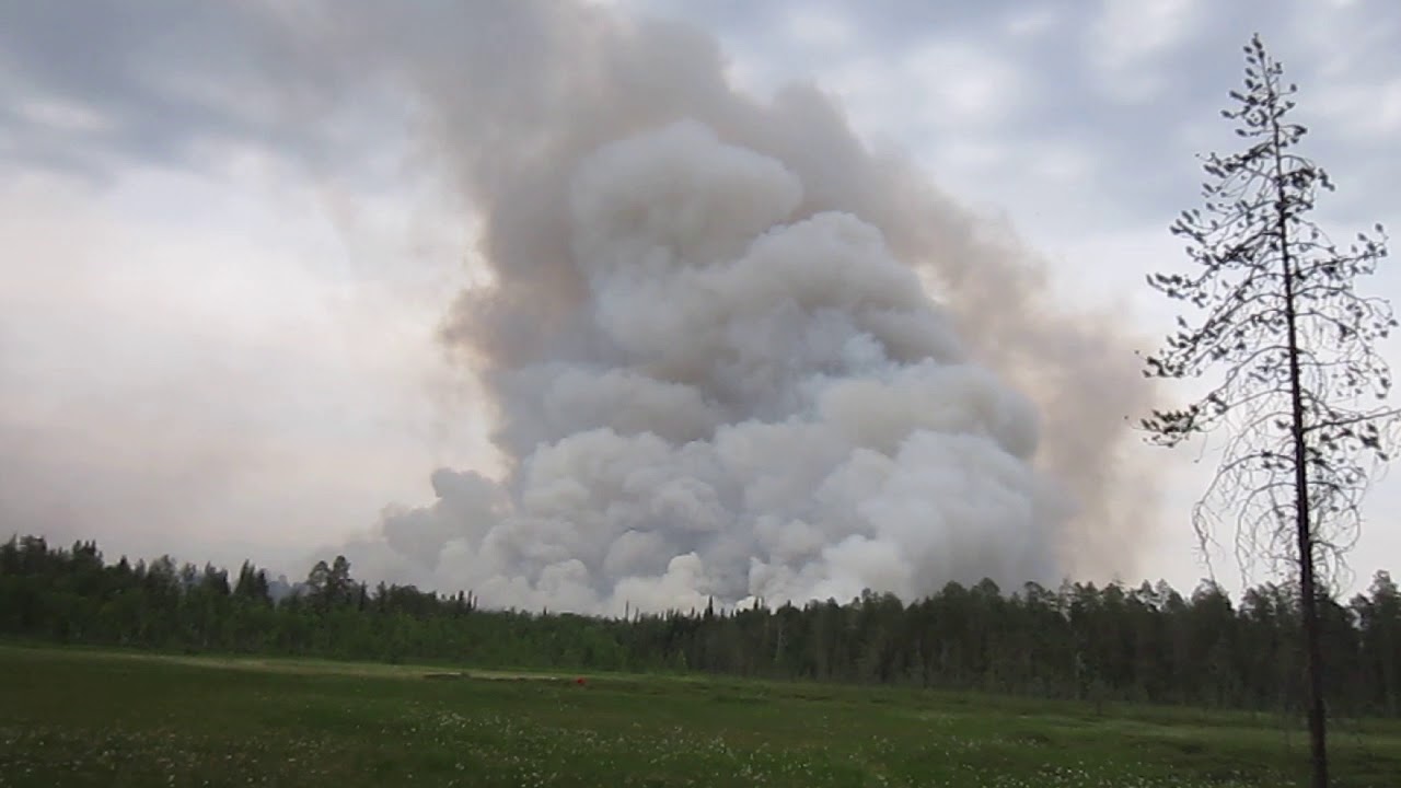 черная туча пожар - YouTube