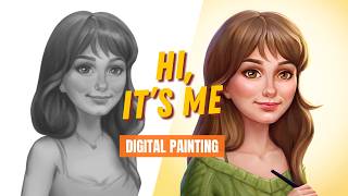 Self Portrait Painting Process