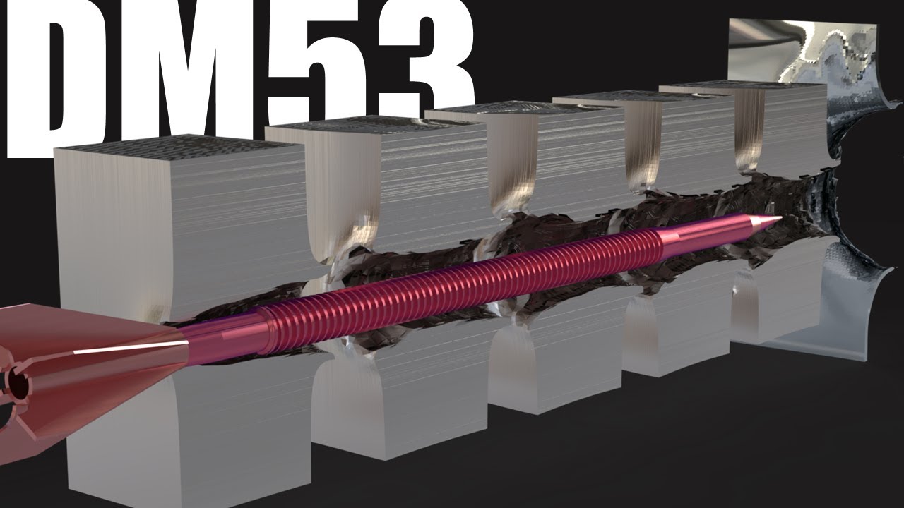 120mm DM53 APFSDS VS 5 Spaced 100mm Titanium - Ballistic Penetration ...