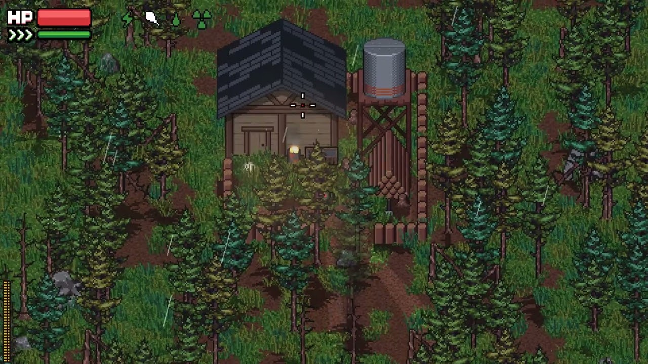 Zero Sievert - Building a Kitchen and Clearing The Forest