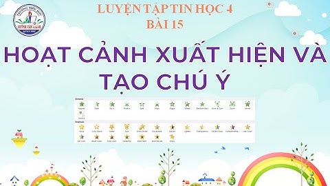 TIN HỌC LỚP 4 - BÀI 15: HOẠT CẢNH XUẤT HIỆN VÀ TẠO CHÚ Ý