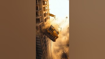 Crane Rope Snaps 😱Excavator Free-Falls in Seconds!#heavymachinery #automobile #excavator #heavycivil