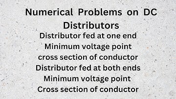 DC Distributors numerical problems-1